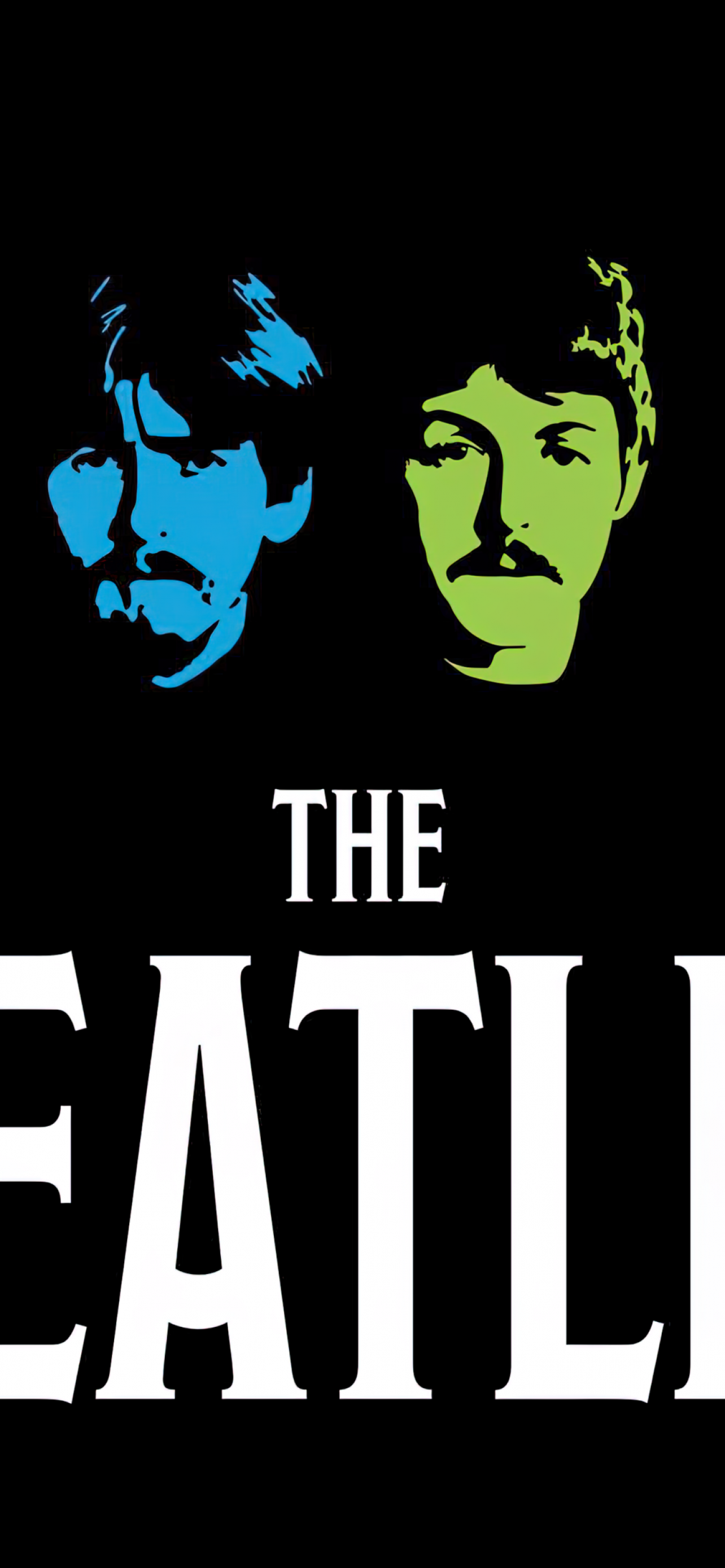 The Beatles Wallpaper 4K, AMOLED, Minimalist, John Lennon