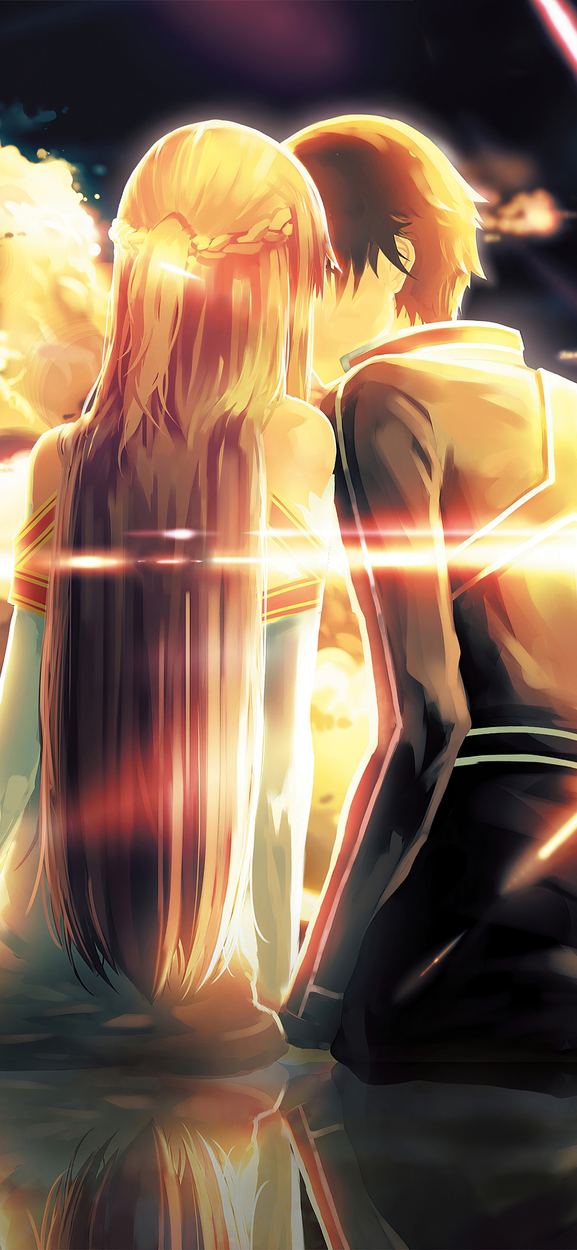 Asuna Yuuki Kirito Sword Art Online 4k iPhone XS, iPhone 10, iPhone X HD 4k Wallpaper, Image, Background, Photo and Picture