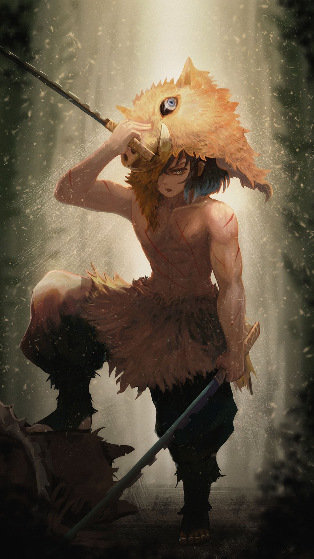 Inosuke Hashibira wallpaper. Anime demon, Slayer, Slayer anime