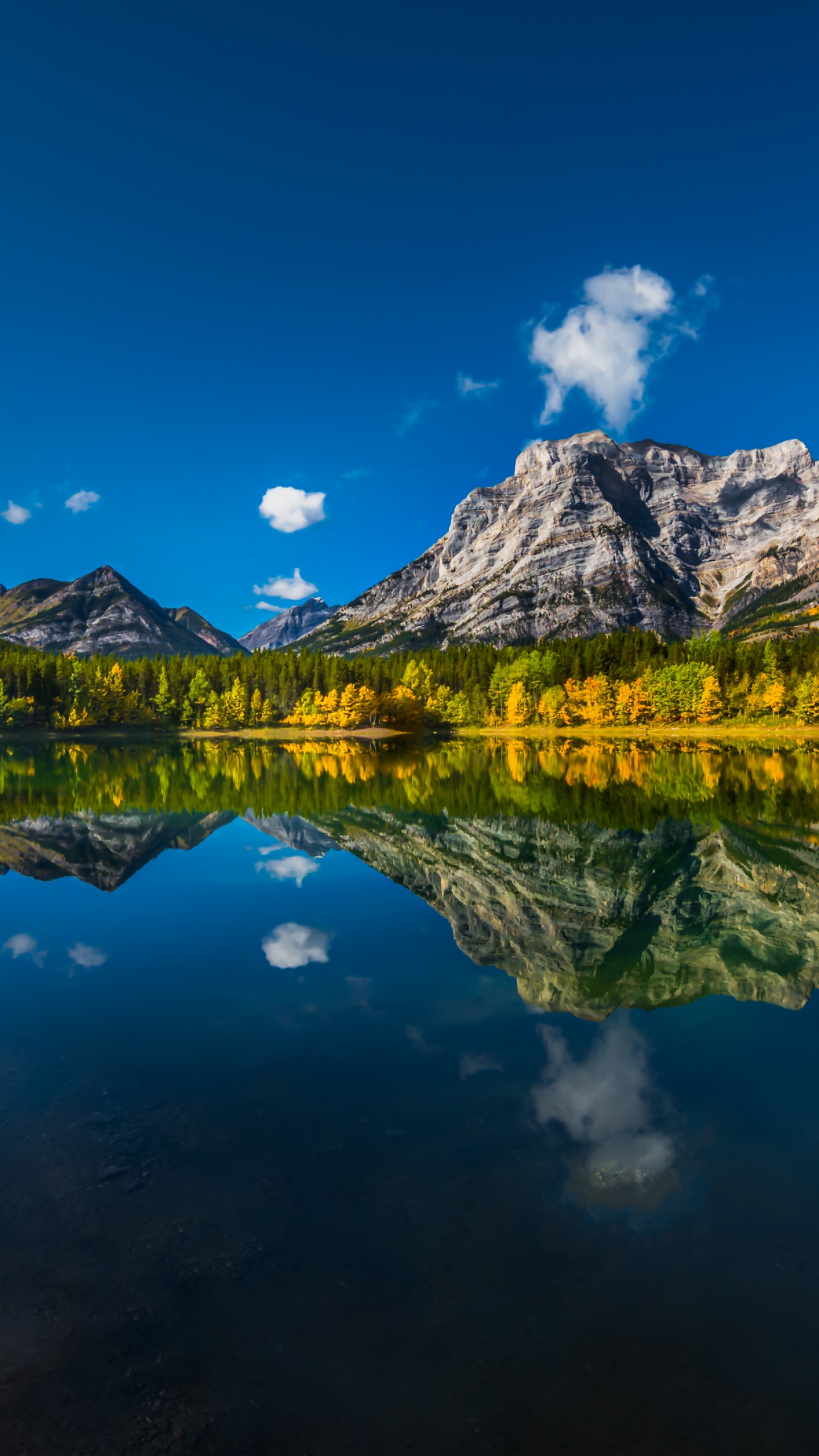 Wedge Pond Wallpaper 4K, Canada, Clear sky, Reflection