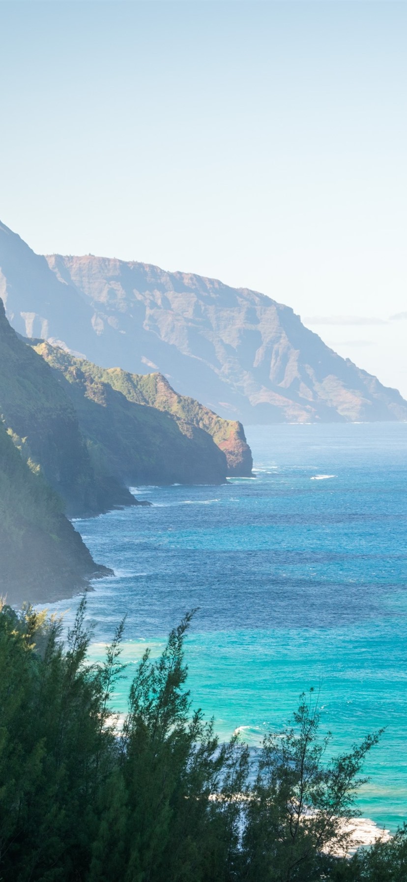 Hawaii, Sea, Mountains, Sunshine 1080x1920 IPhone 8 7 6 6S Plus Wallpaper, Background, Picture, Image