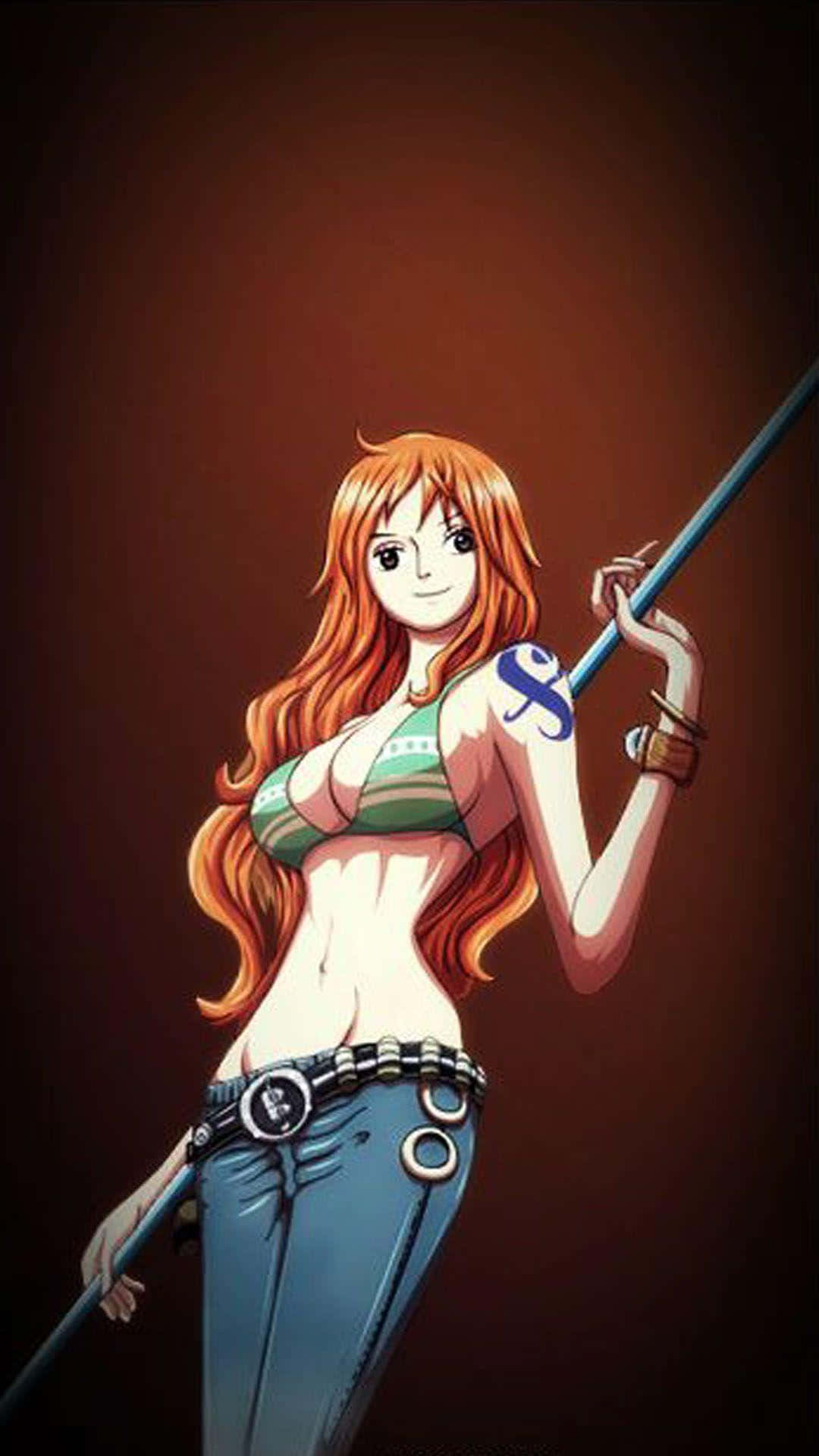 Download Time Skip Look Of Nami One Piece Wallpaper