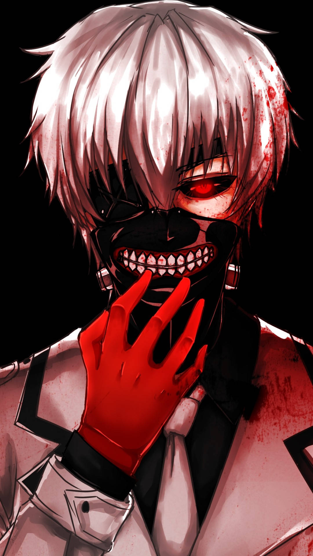 Download Bloody Ken Kaneki Tokyo Ghoul iPhone Background Wallpaper