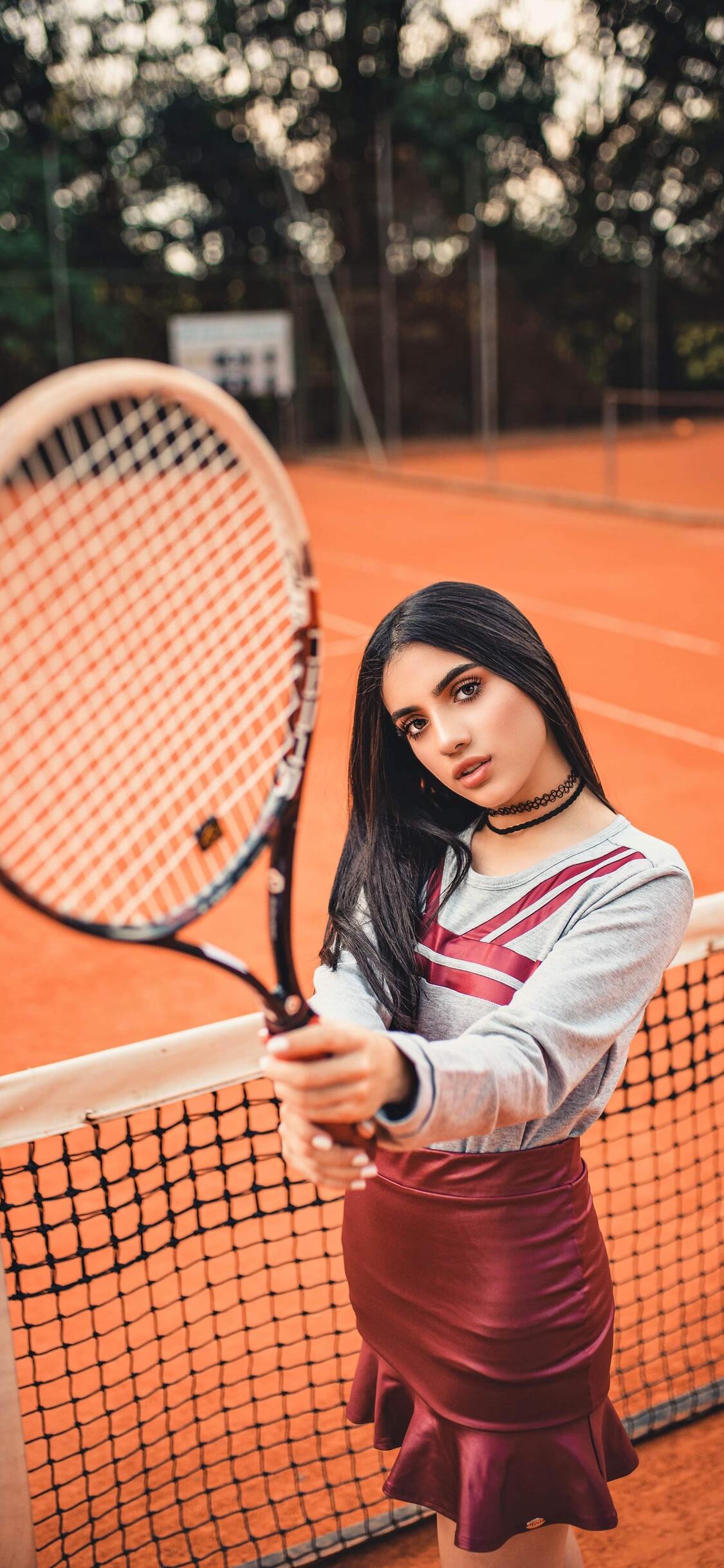 Girl Tennis Court iPhone XS, iPhone 10, iPhone X HD 4k Wallpaper, Image, Background, Photo and Picture