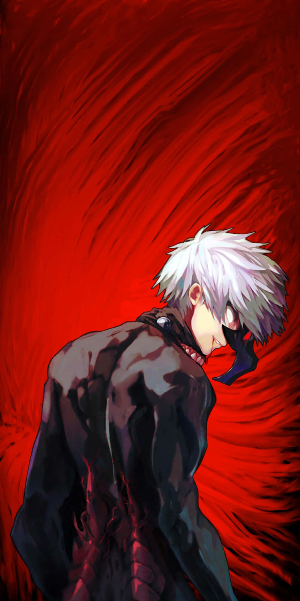 Kaneki, anime, animes, animesfw, red, vermelho, HD phone wallpaper