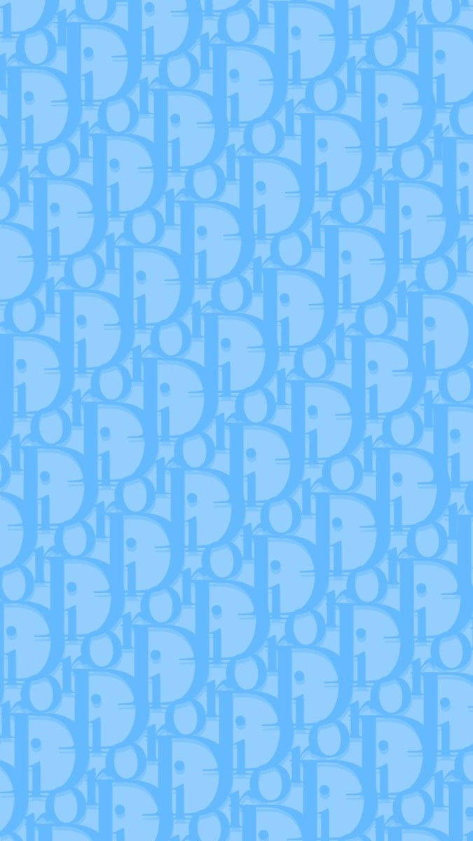 Download Light Blue Dior Phone Wallpaper