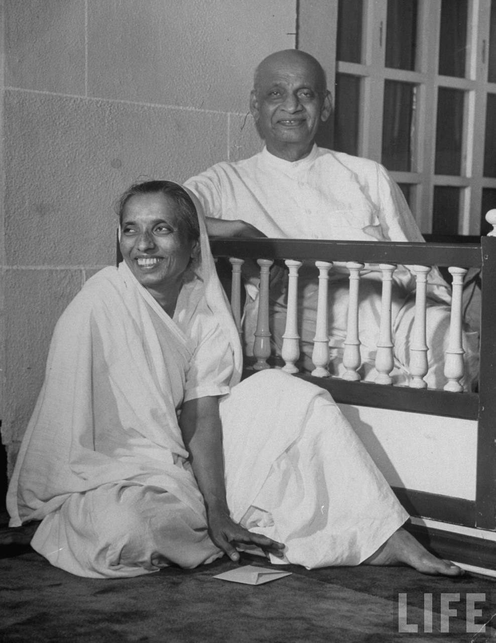 Sardar Vallabhbhai Patel and his daughter Manibehn Patel Indian Photo