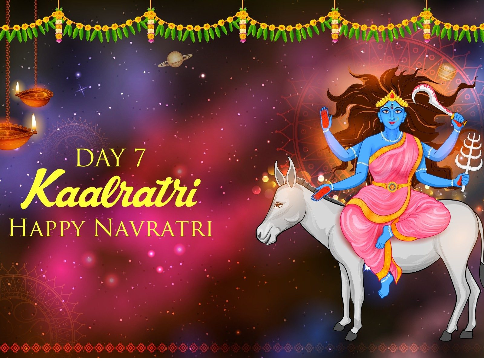 Navratri 2022 Day 7: Date, Colour of the Day, Maa Kalaratri Puja Vidhi, Shubh Muhurat, Mantra, Bhog and Significance