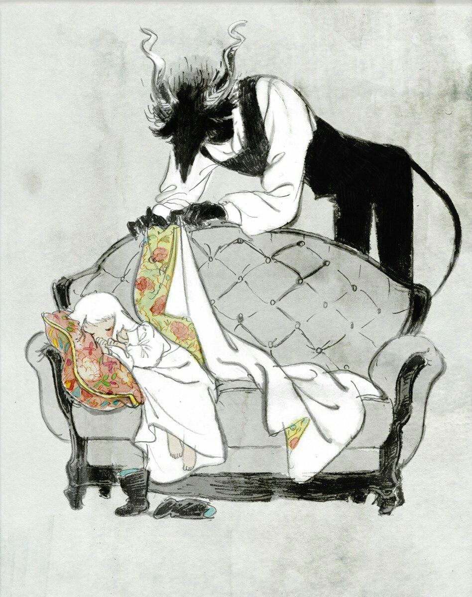 Totsukuni No Shoujo, Teacher, Shiva, Nagabe, Sleep, Art. Sketches, Character art, Illustration art