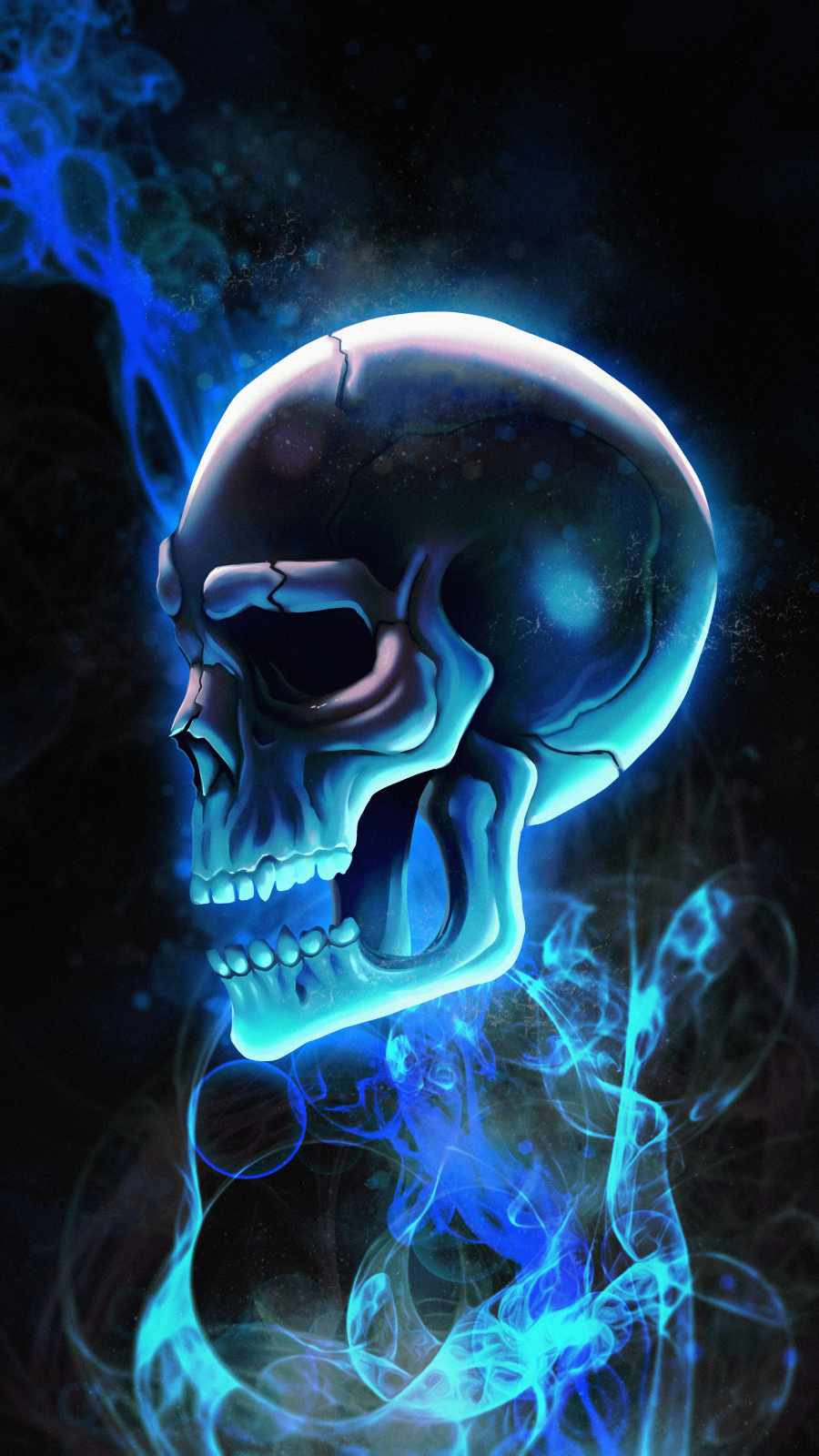 Magic Skull iPhone Wallpaper Wallpaper, iPhone Wallpaper. Skull wallpaper iphone, Halloween wallpaper iphone, Skull wallpaper
