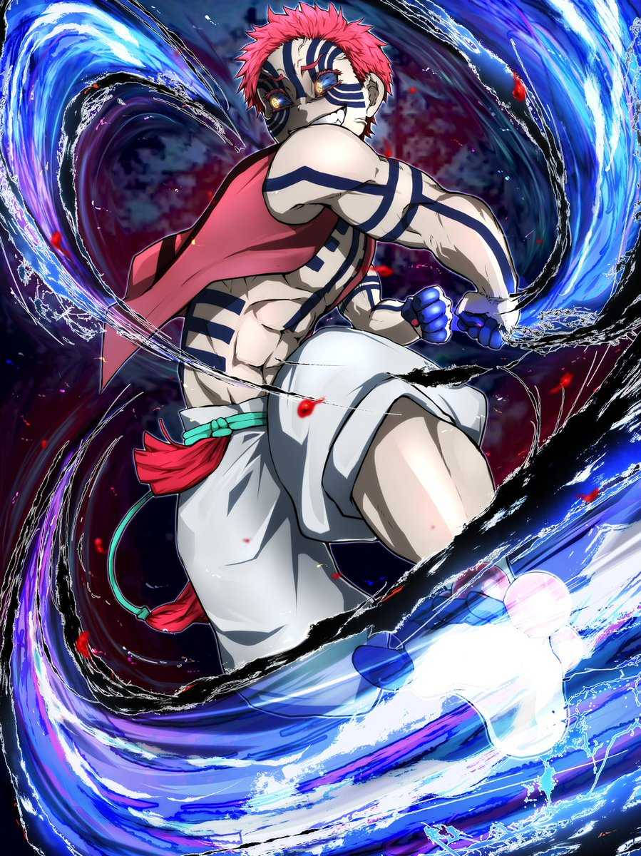 Download Demon Slayer Akaza Annihilation Type Move Wallpaper