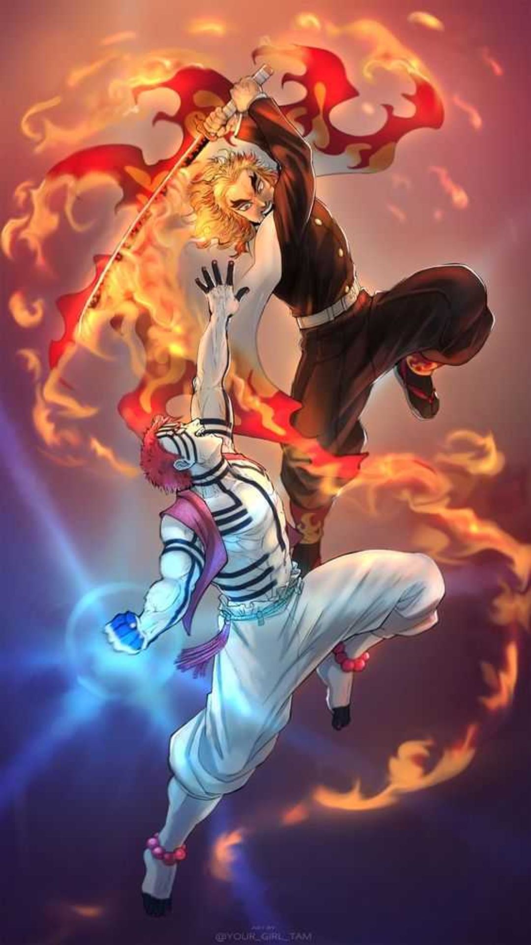 Akaza iPhone Wallpaper