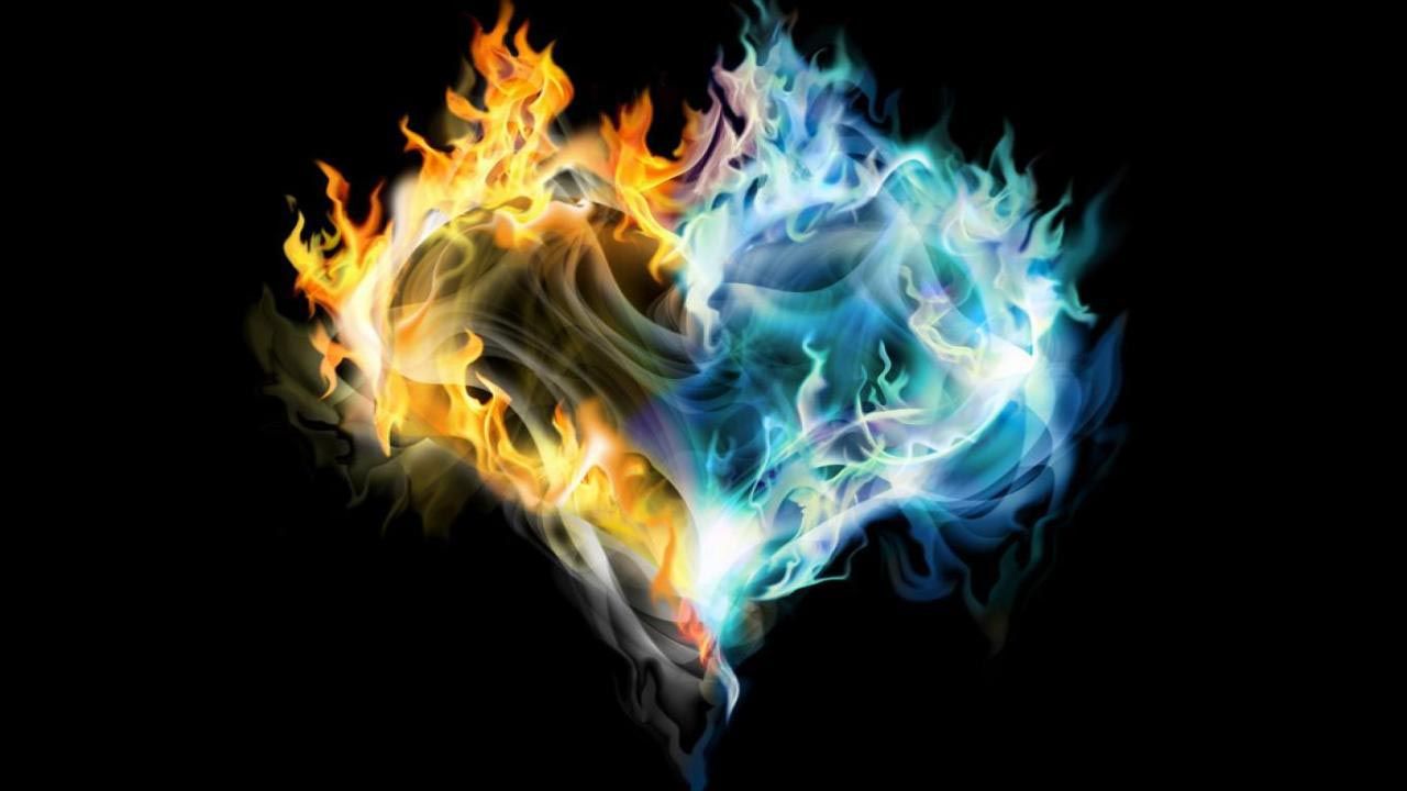 Pharrah13. Fire heart, Fire and ice, Flame art