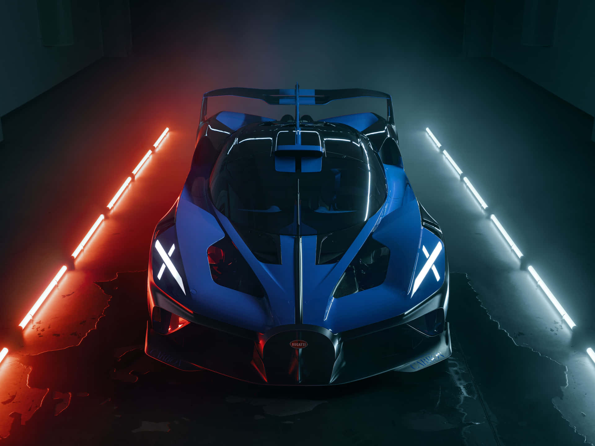 Neon Bugatti Wallpaper