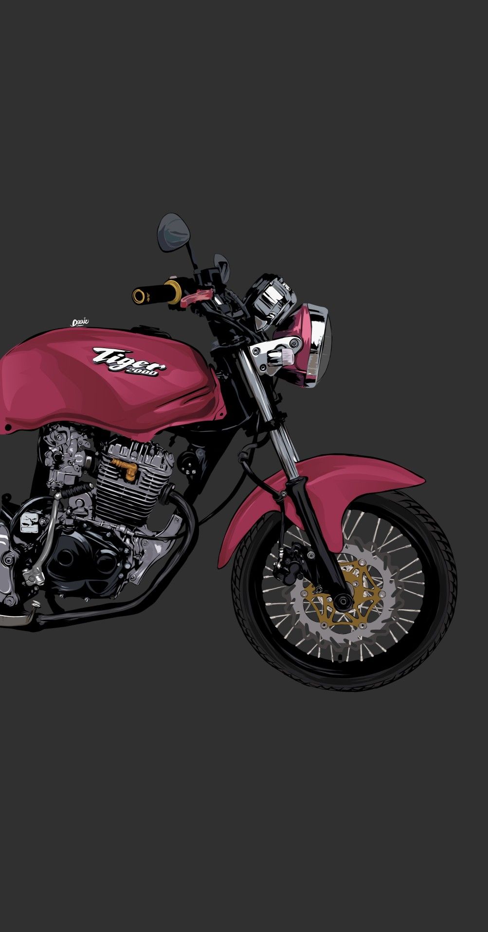 doqie(duke). Seni sepeda, Desain decal, Seni