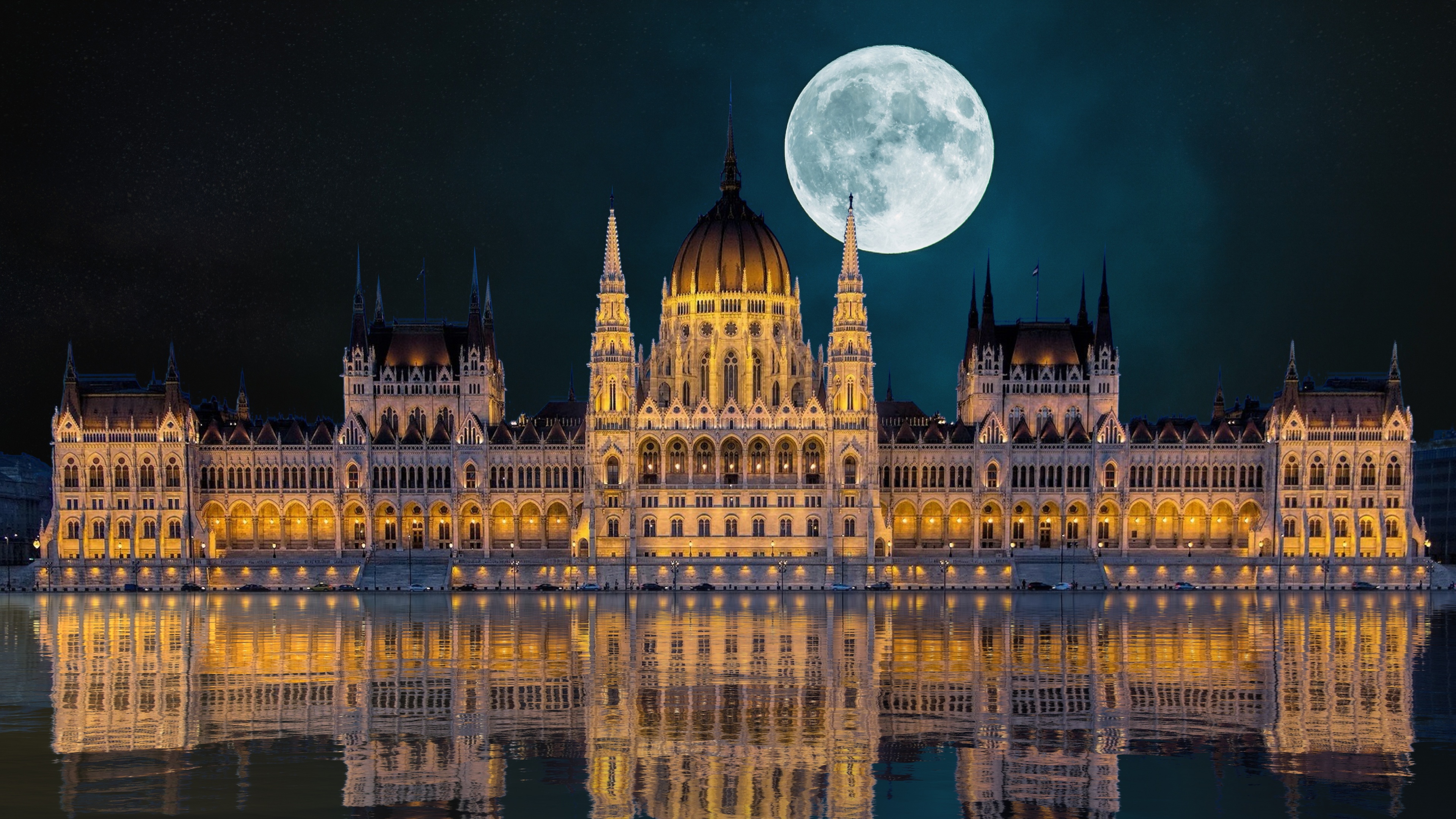 Hungarian Parliament Building Wallpaper 4K, Budapest, Hungary