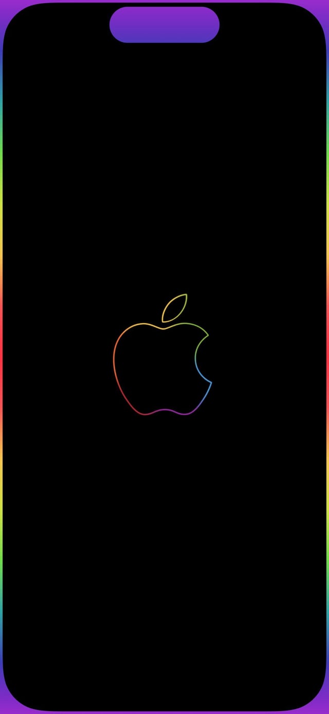 iPhone 14 pro neon border wallpaper!!!! You are all welcome. Was lookin for something like this for days. Made it instead