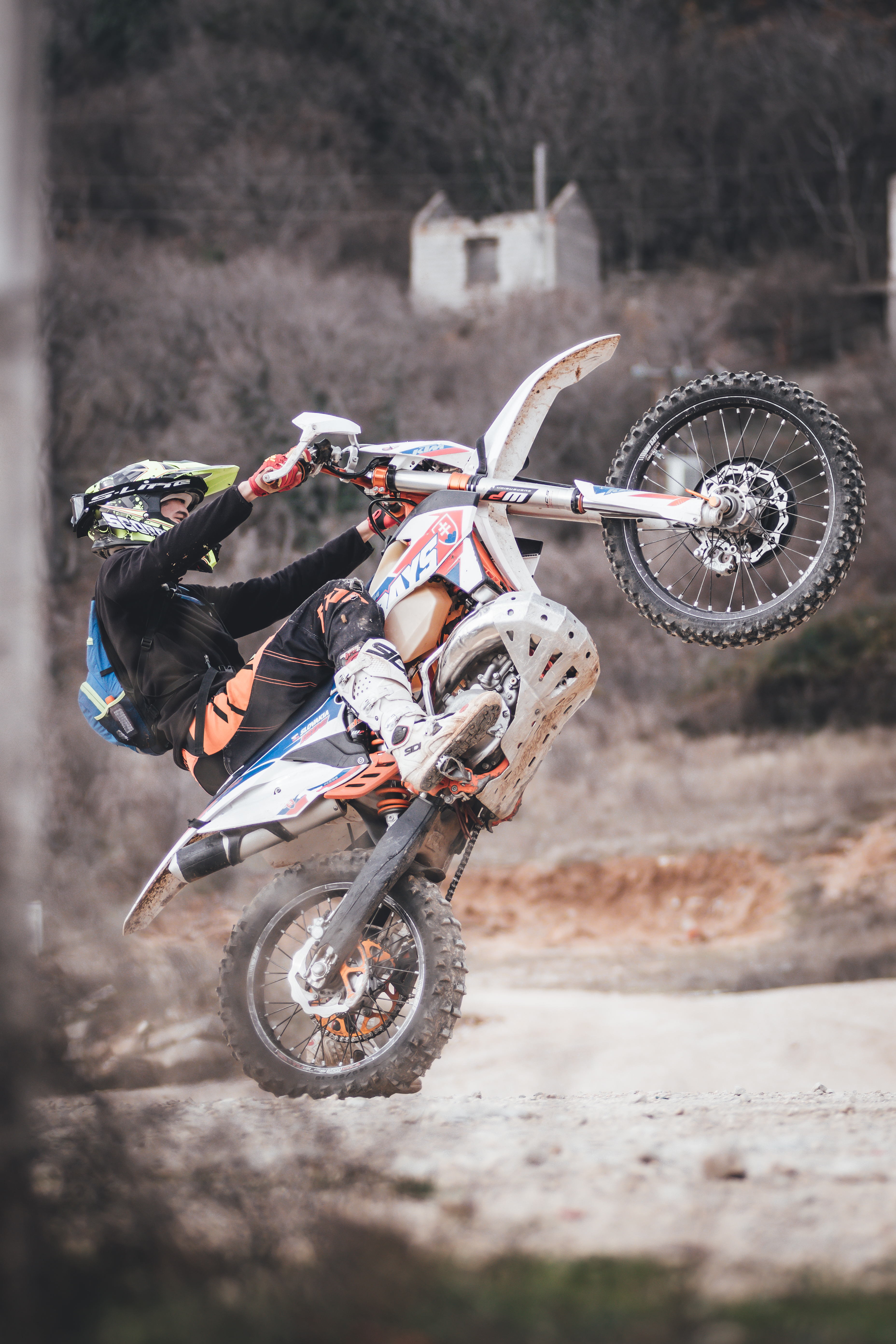 Man Riding Motocross Dirt Bike · Free