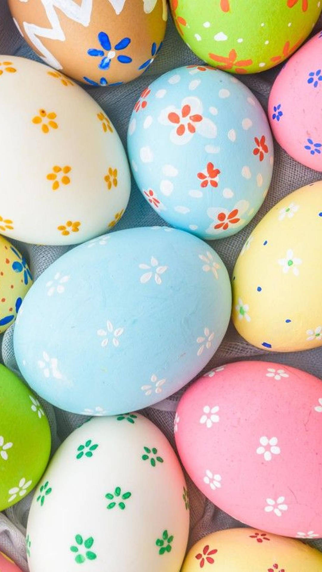 Download Cute Floral Easter Eggs IPhone