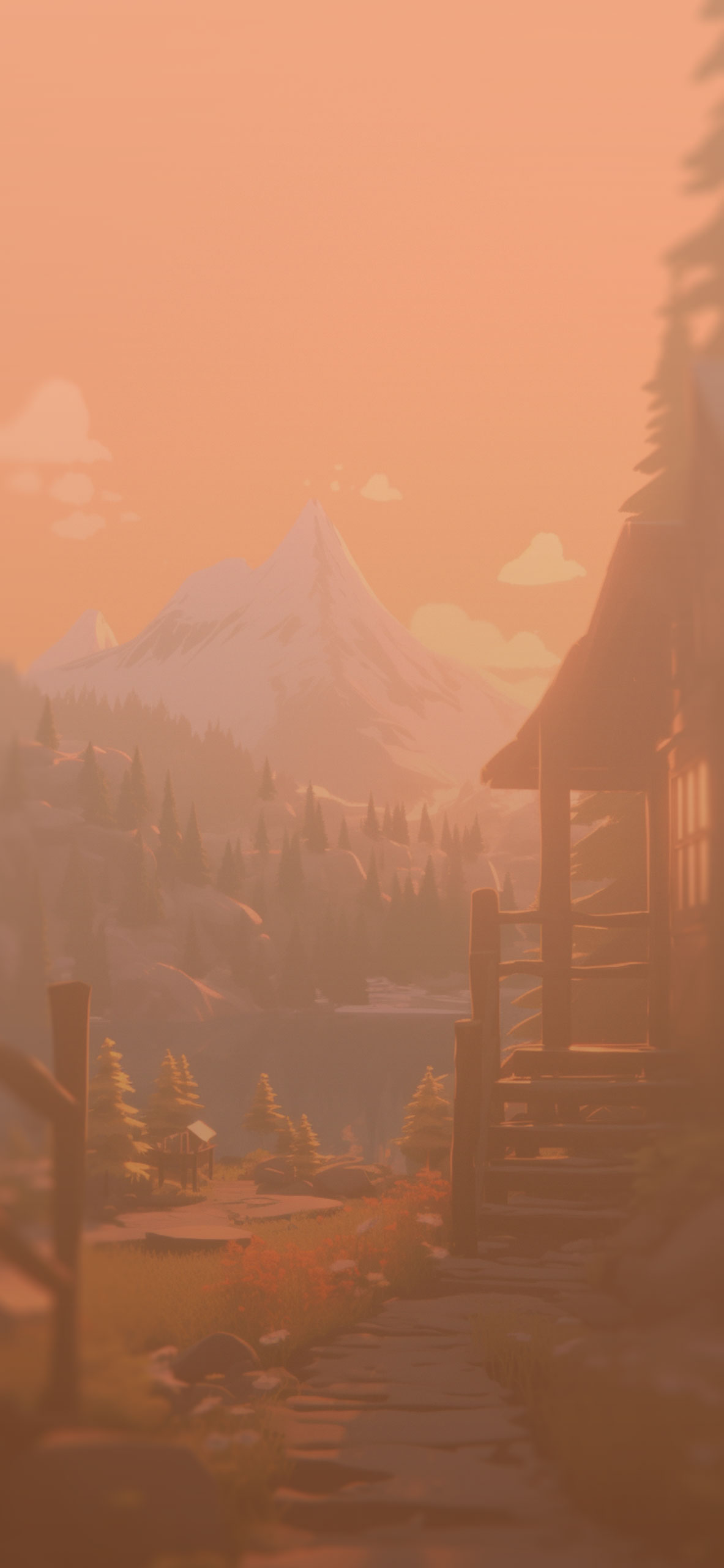 A Rustic Cabin in the Mountains Wallpaper Nature Wallpaper