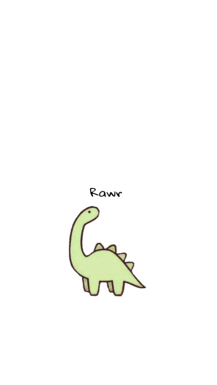 Download Cute Dinosaur Phone Rawr Wallpaper