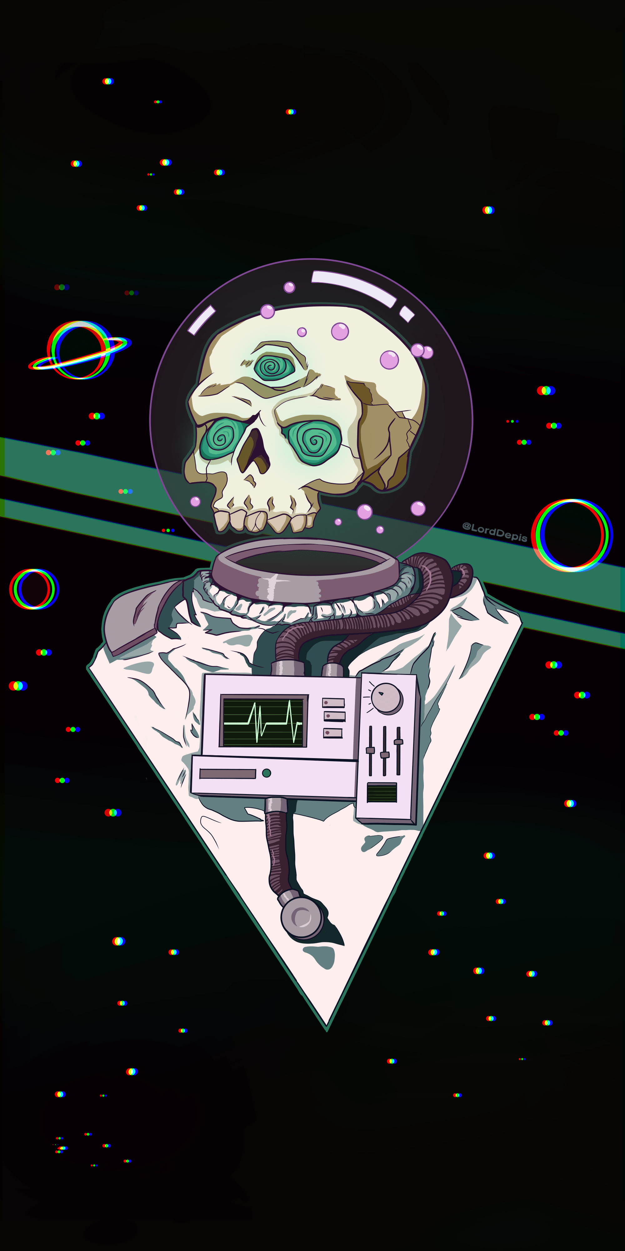 Cute Skeleton iPhone Wallpaper