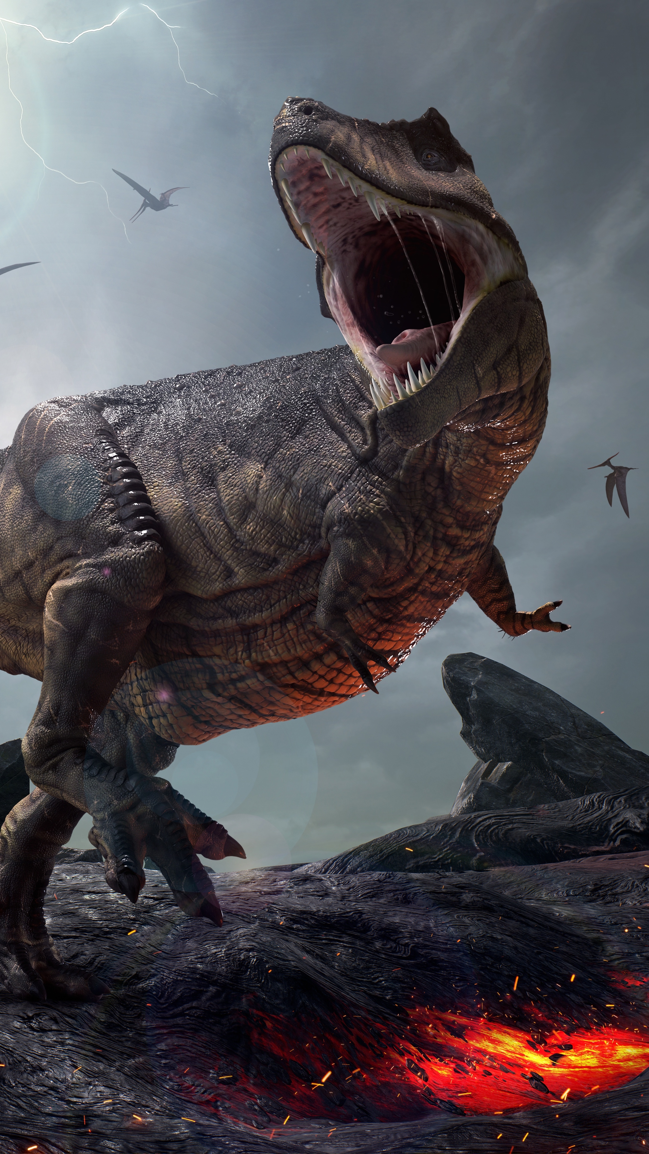 Tyrannosaurus Rex Phone Wallpaper