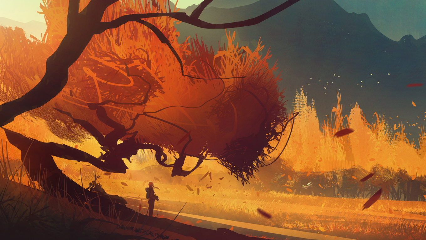 Autumn Digital Art Laptop HD HD 4k Wallpaper, Image, Background, Photo and Picture