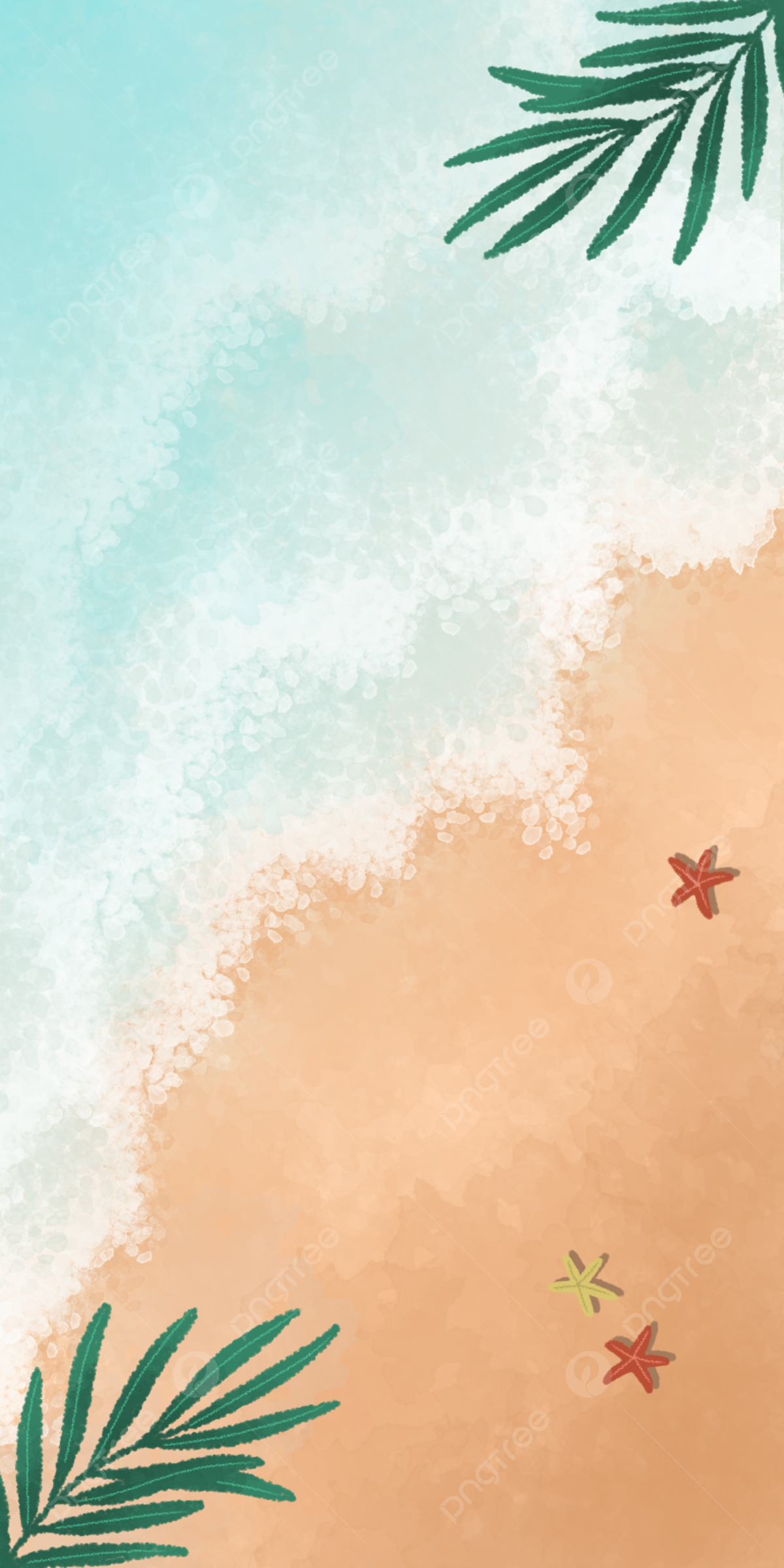 Mobile Phone Wallpaper With Tropical Beach Background Wallpaper Image For Free Download