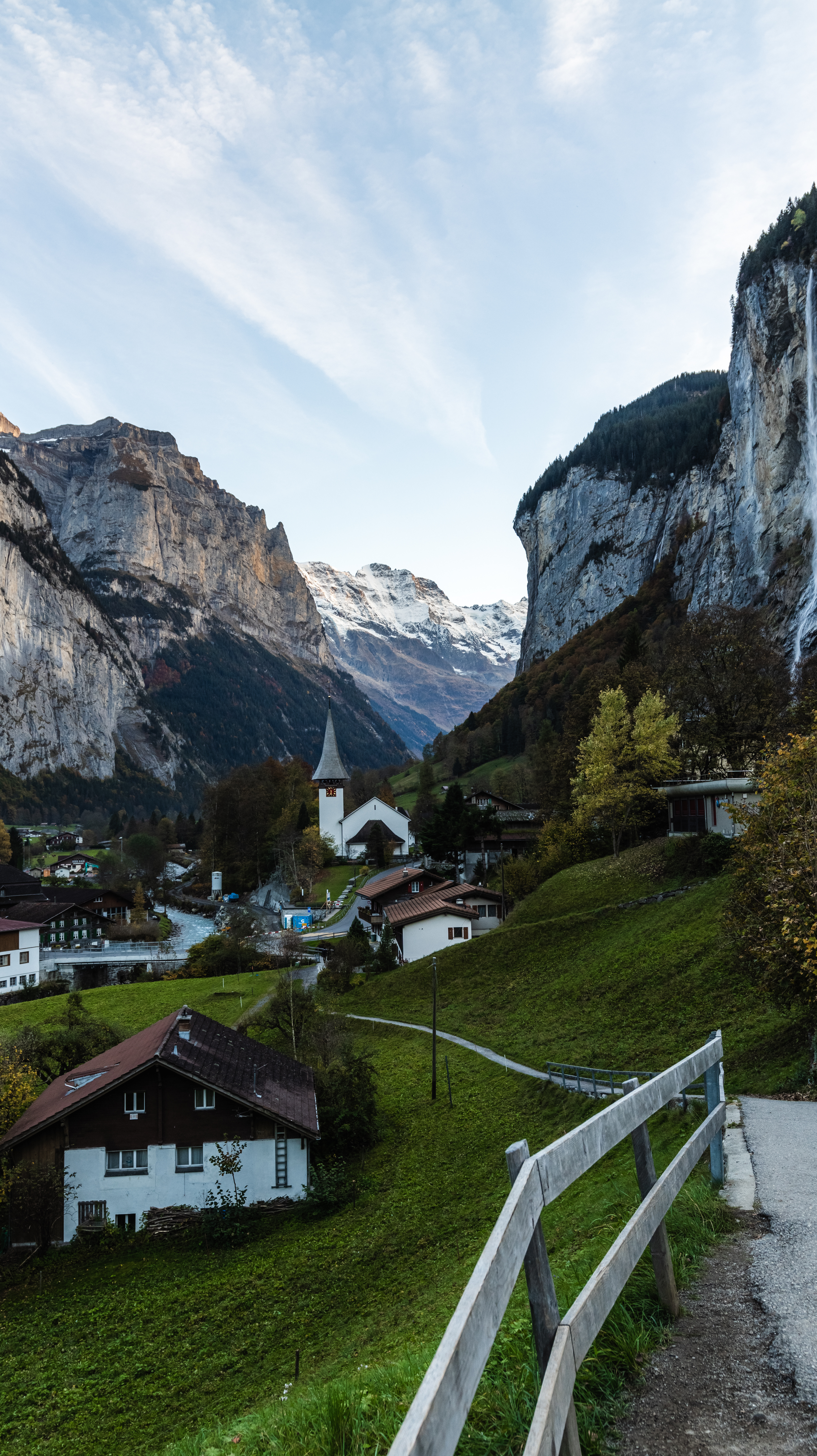 Village of Lauterbrunnen in Switzerland