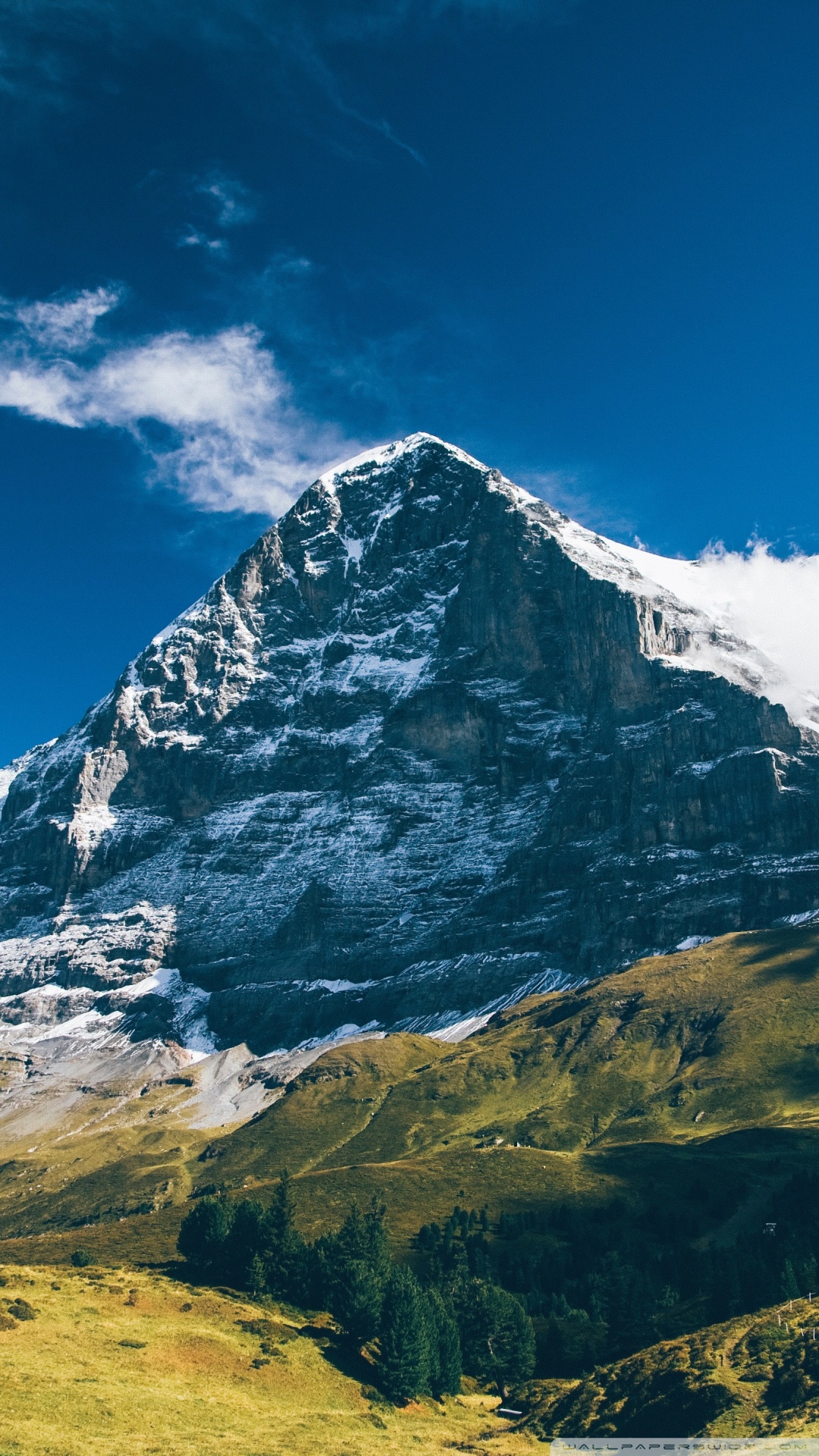 Eiger Mountain, Grindelwald, Switzerland Landscape Ultra HD Desktop Background Wallpaper for 4K UHD TV, Widescreen & UltraWide Desktop & Laptop, Tablet