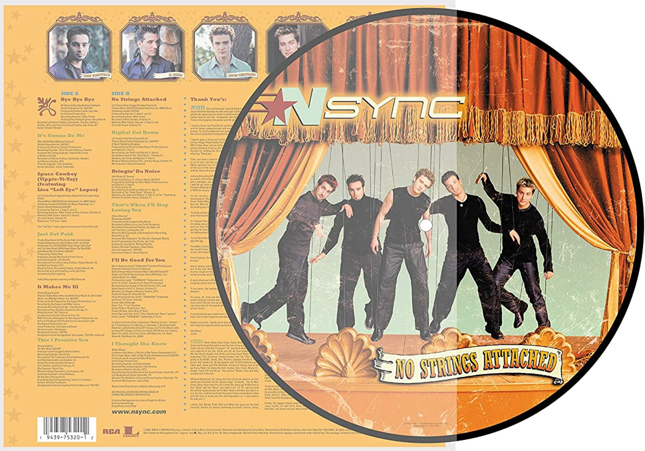 NSync No Strings Attached LP (Picture Disc)