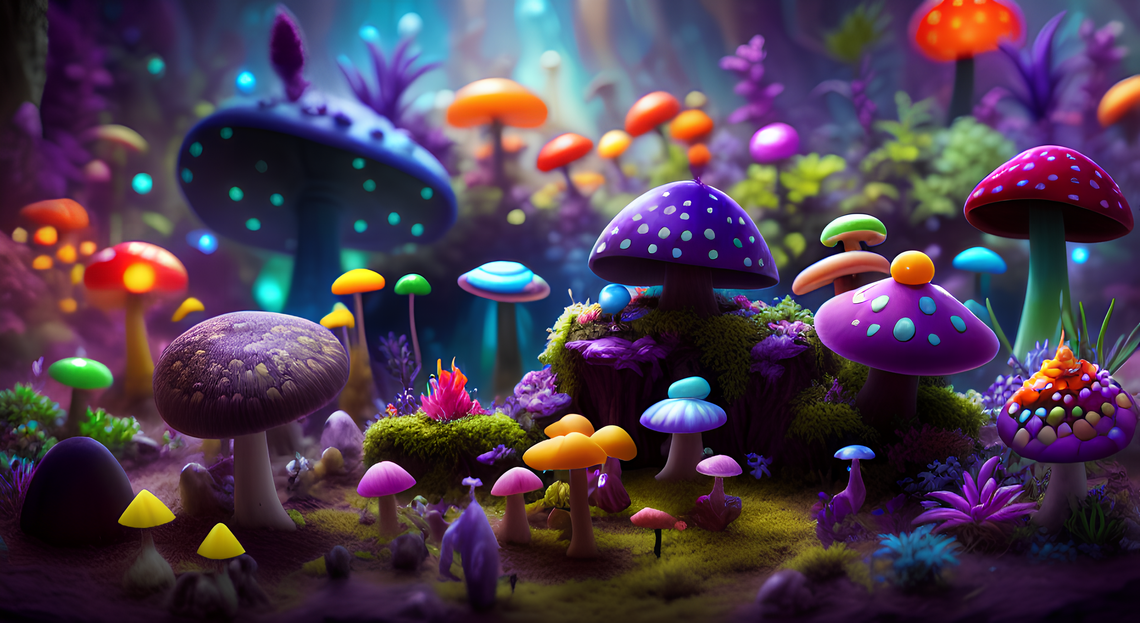 Got tired of my wallpaper, made a new one in stable diffusion!