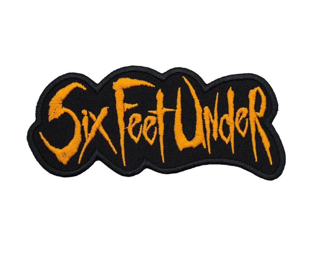 Six Feet Under Sew On Patch. American Death Metal Death &;N&; Roll Band Logo