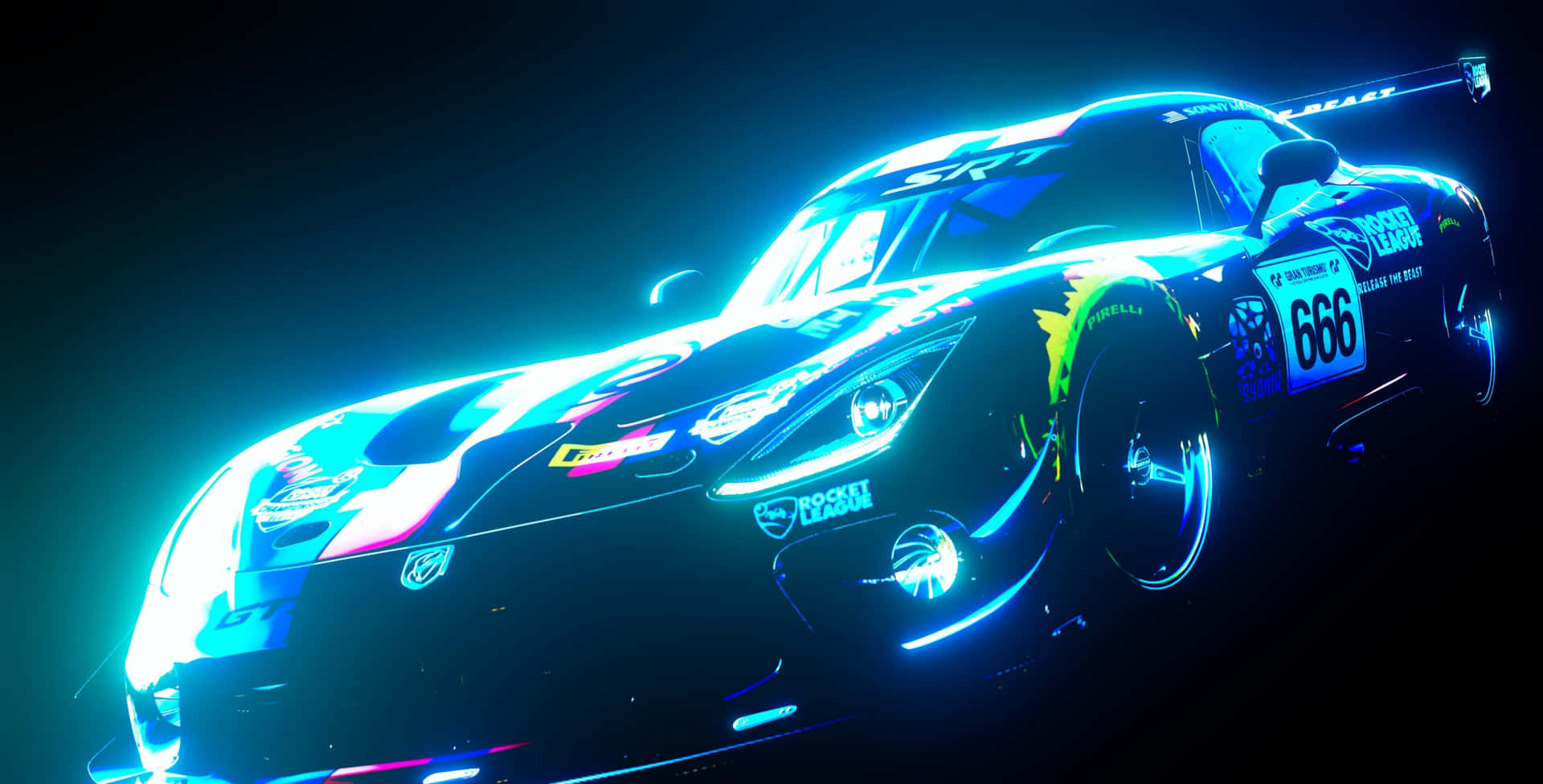 Download Rev Up the Speed and Style with Cool Neon Cars Wallpaper