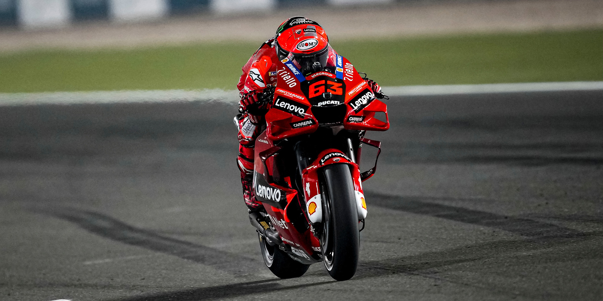 Unlucky end of the weekend for the Ducati Lenovo Team in Qatar with Miller and Bagnaia both forced to retire
