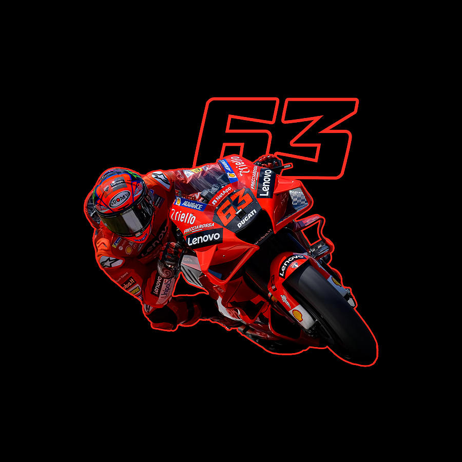 Ducati Lenovo Team Miller, Francesco Bagnaia Digital Art
