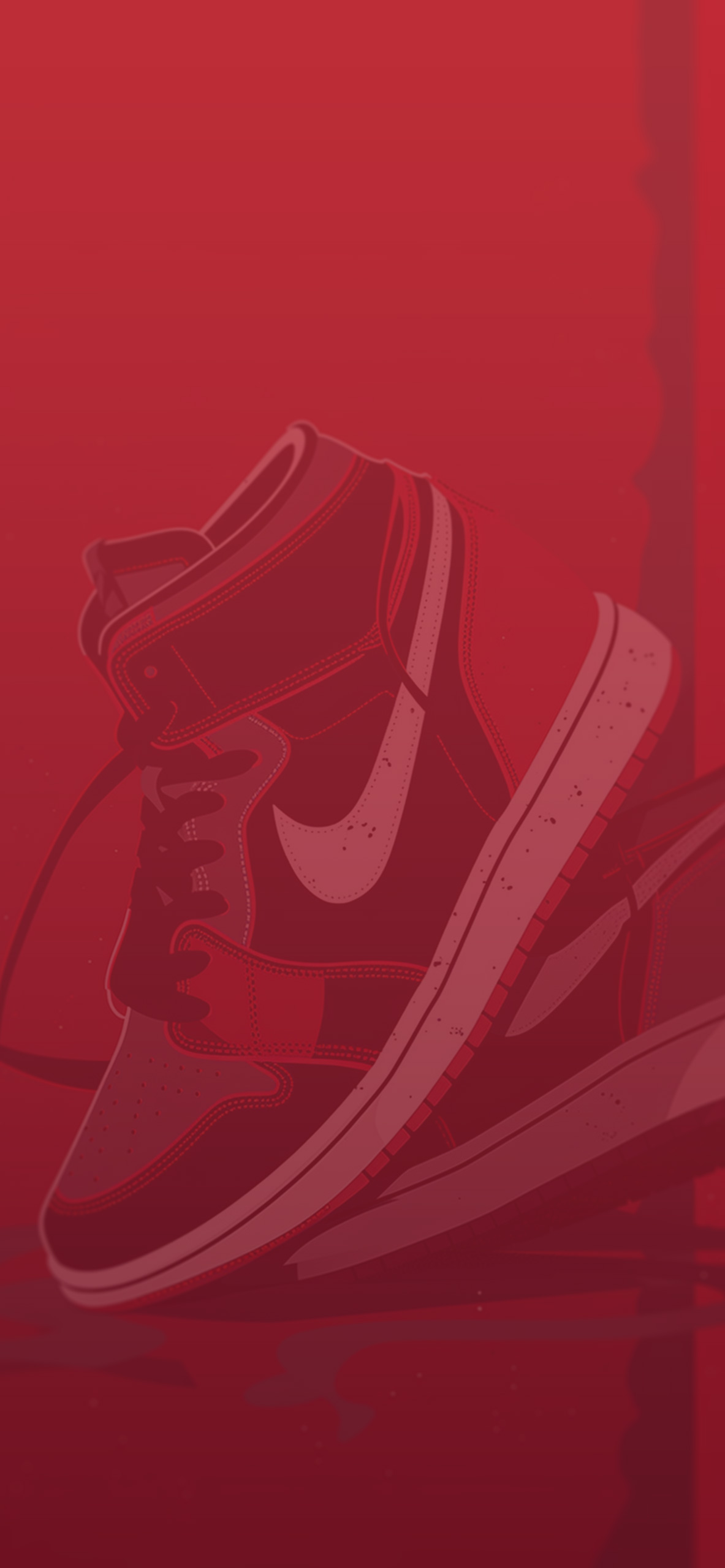 Nike Jordan 1 Retro Sneakers Red Wallpaper