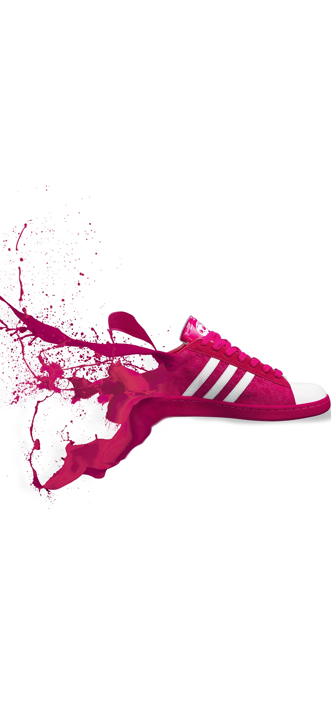 iPhoneXpapers red shoes sneakers logo art splash