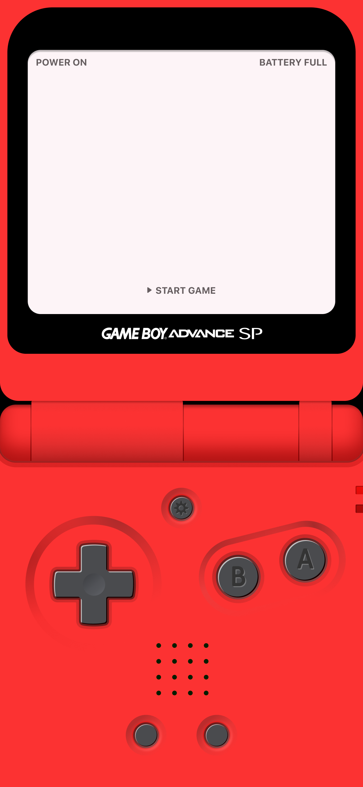 GameBoy Wallpaper iPhone. GBA Red