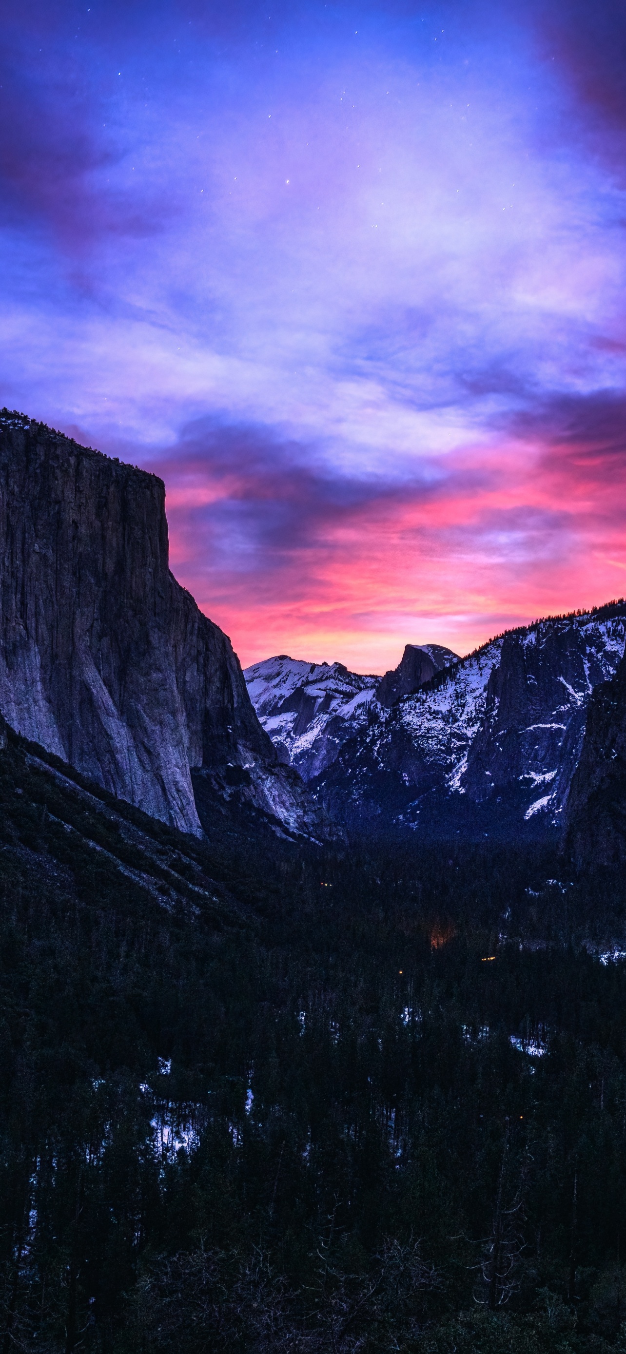 Yosemite National Park Wallpaper 4K, Sunrise, Tunnel View