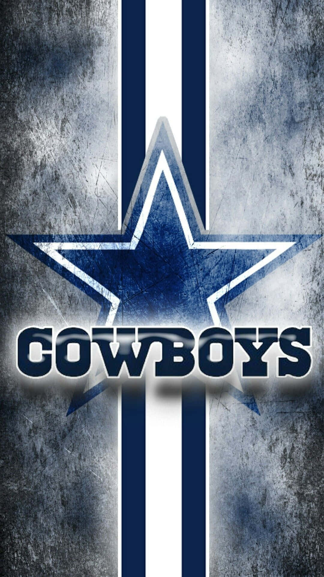 Download Blue And White Logo Of Dallas Cowboys iPhone Wallpaper
