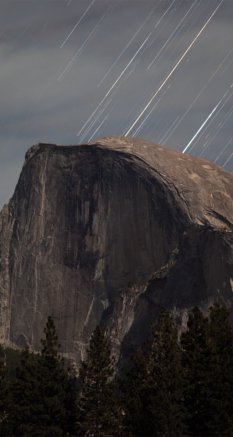 Yosemite star trail background for your iPhone, iPad or Mac. Acceleroto, Inc