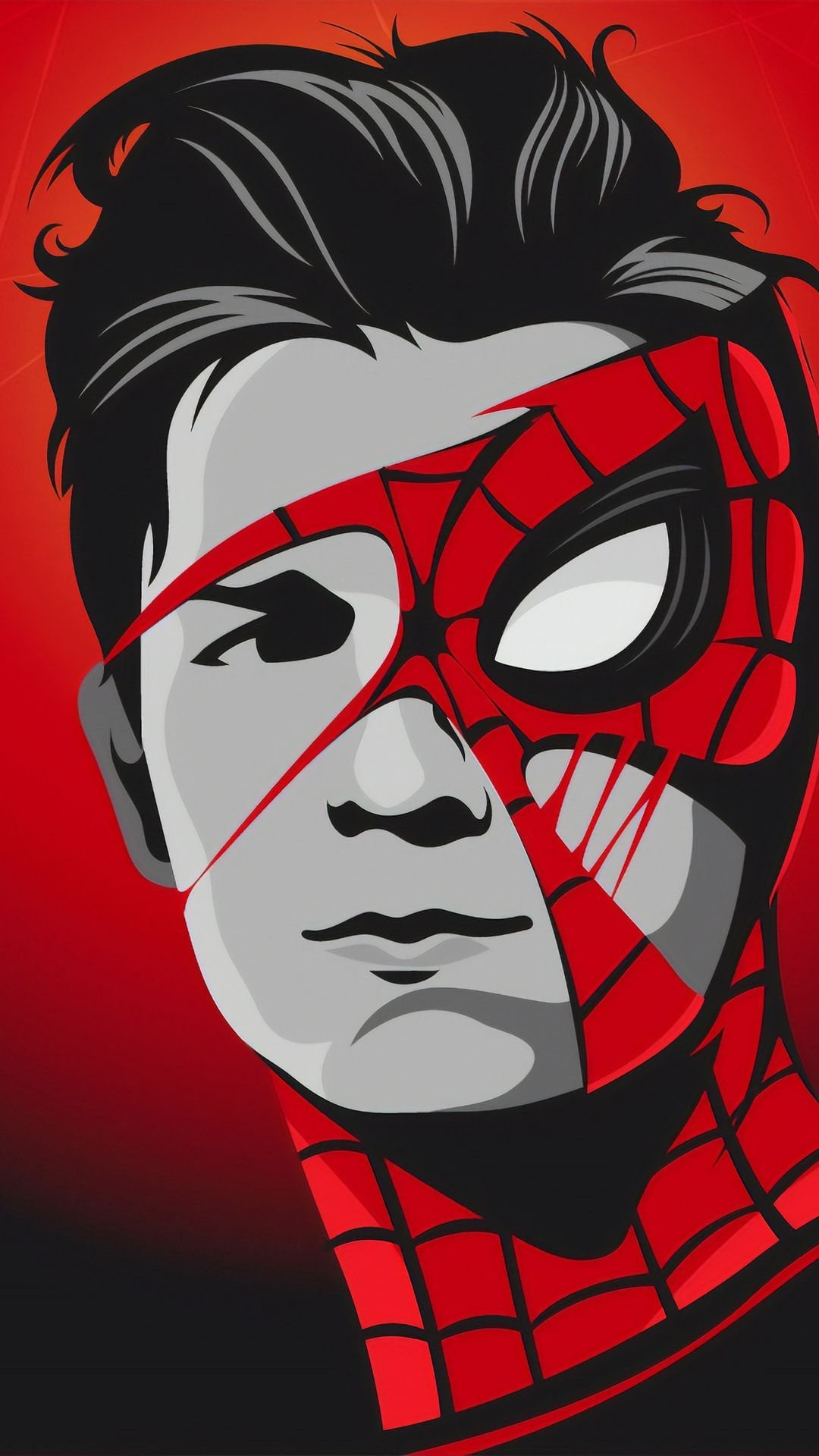Tom holland spiderman mask Wallpaper Download
