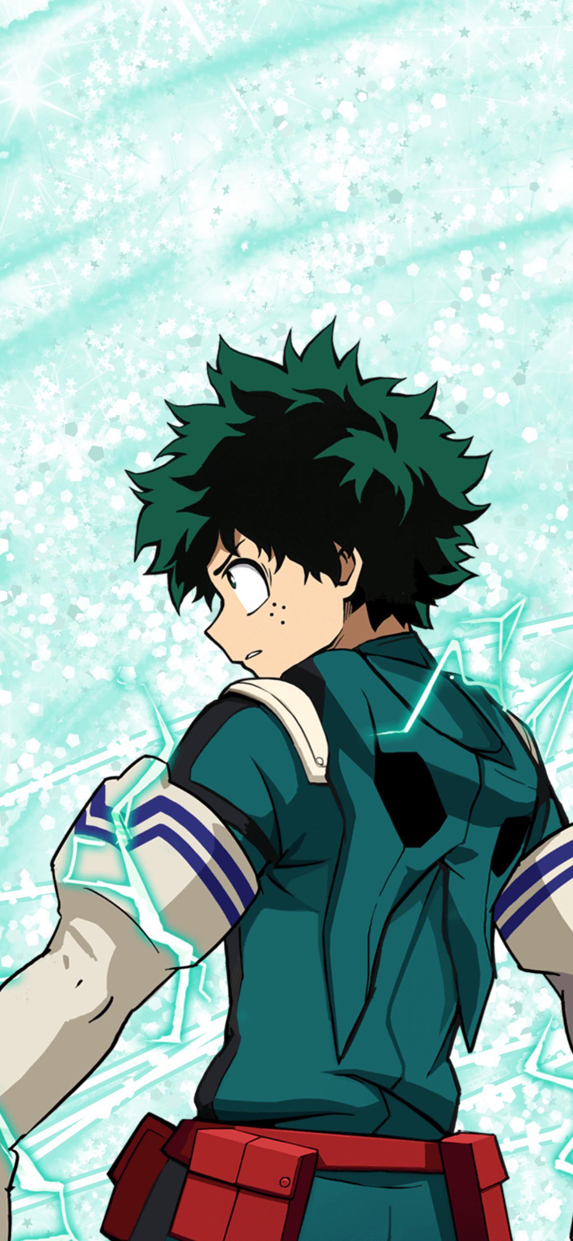 Made a Deku phone background