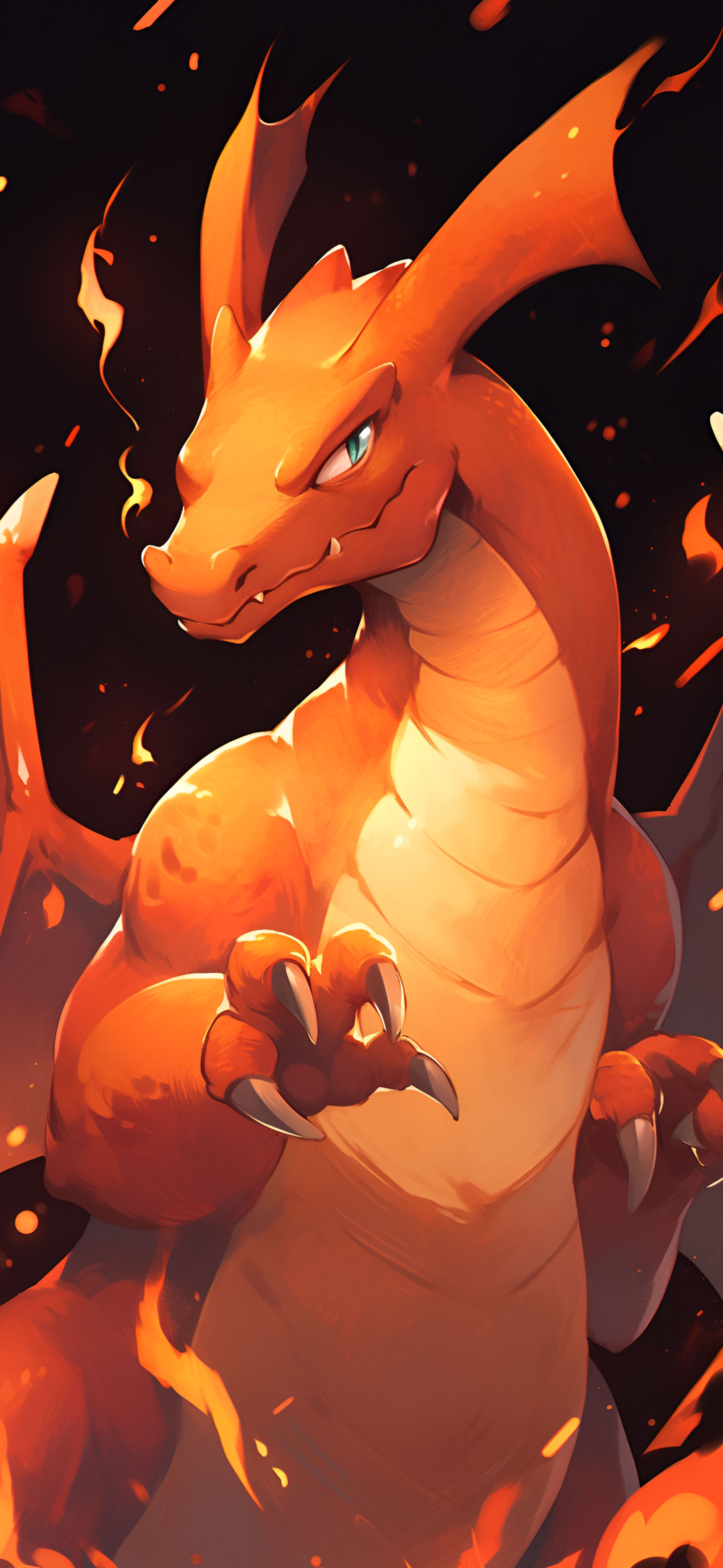 Pokemon Charizard Art Wallpaper Wallpaper iPhone
