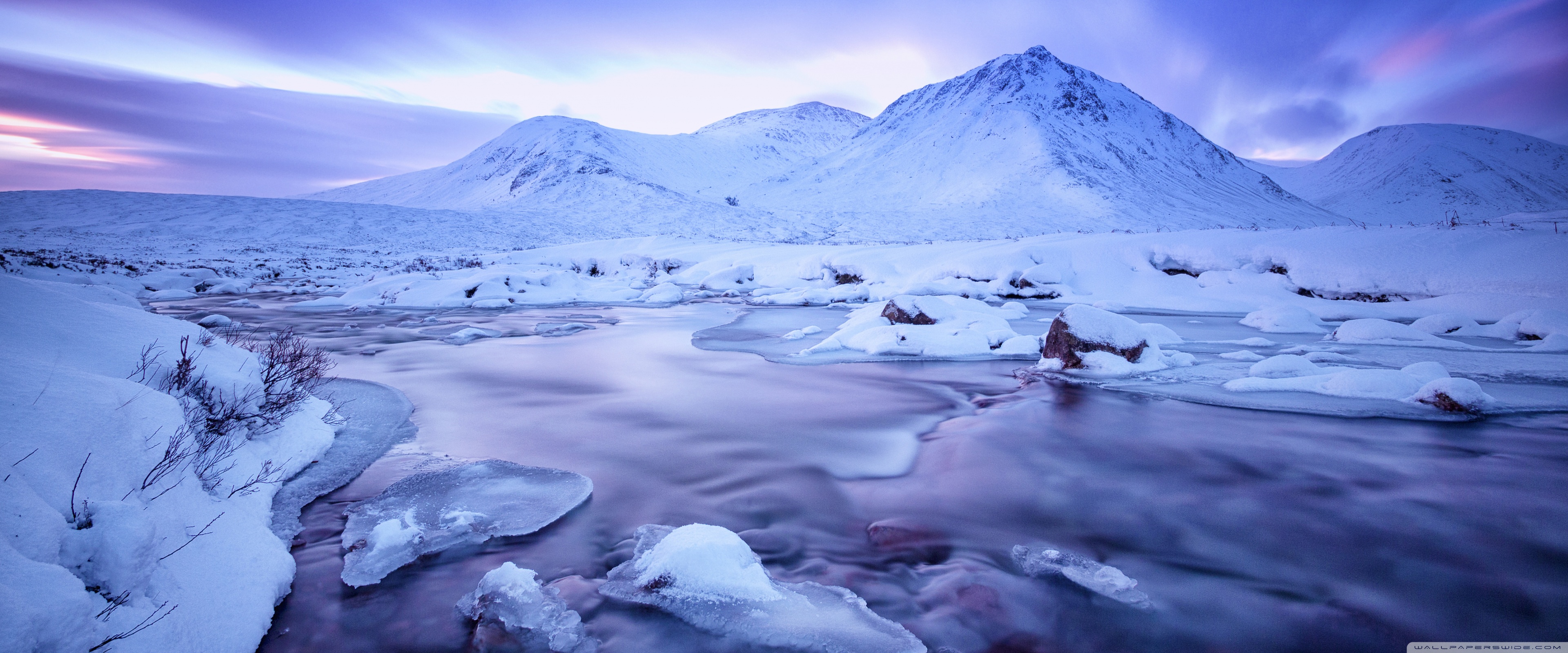 Scotland Highlands Winter Landscape Ultra HD Desktop Background Wallpaper for 4K UHD TV, Widescreen & UltraWide Desktop & Laptop, Multi Display, Dual & Triple Monitor, Tablet