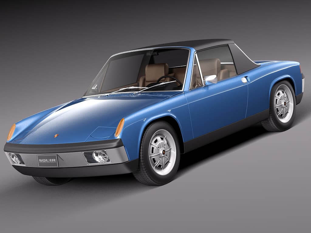 Porsche 914 1969 1976 3D Model