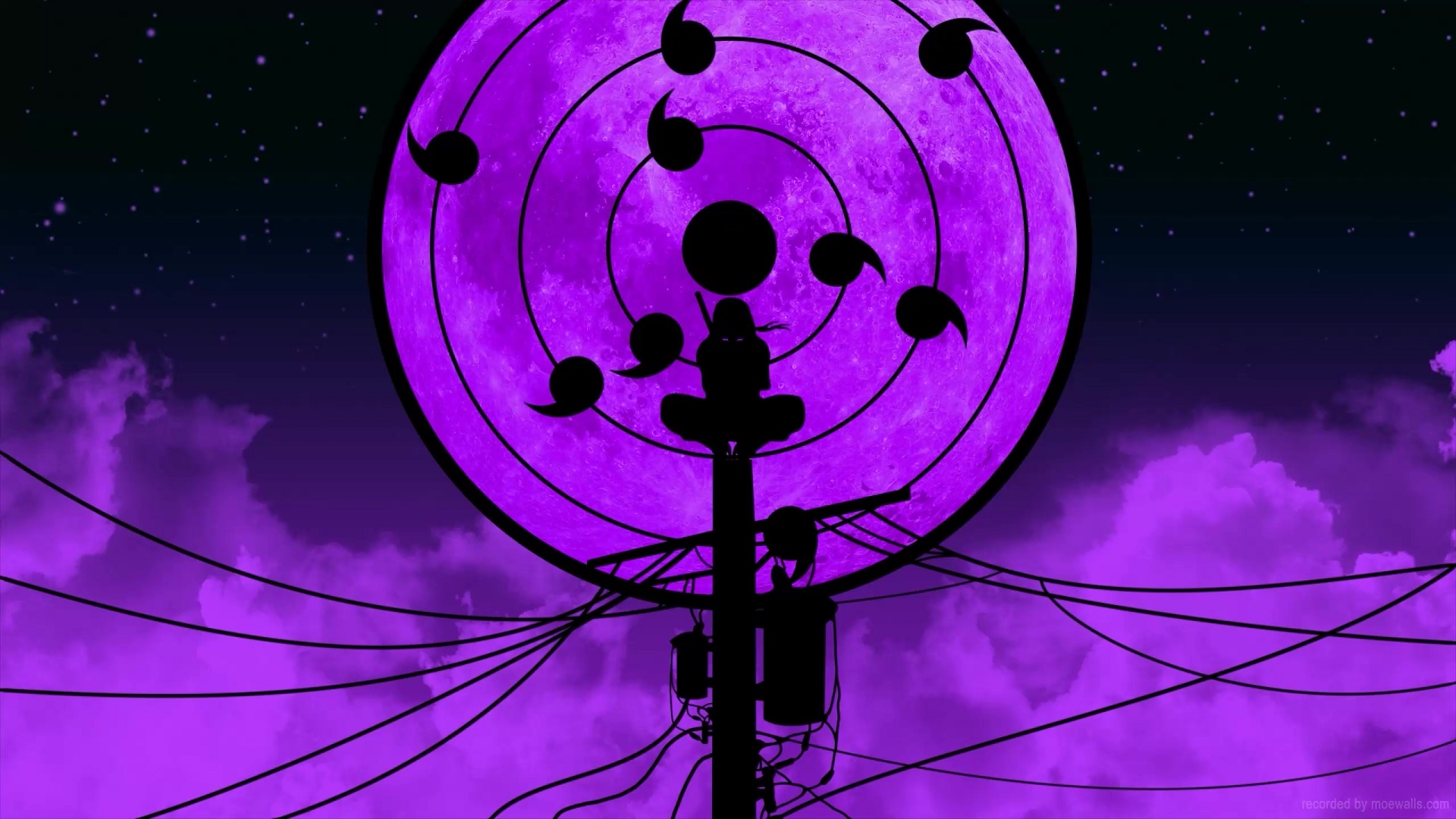 Itachi Rinne Sharingan Moon Live Wallpaper