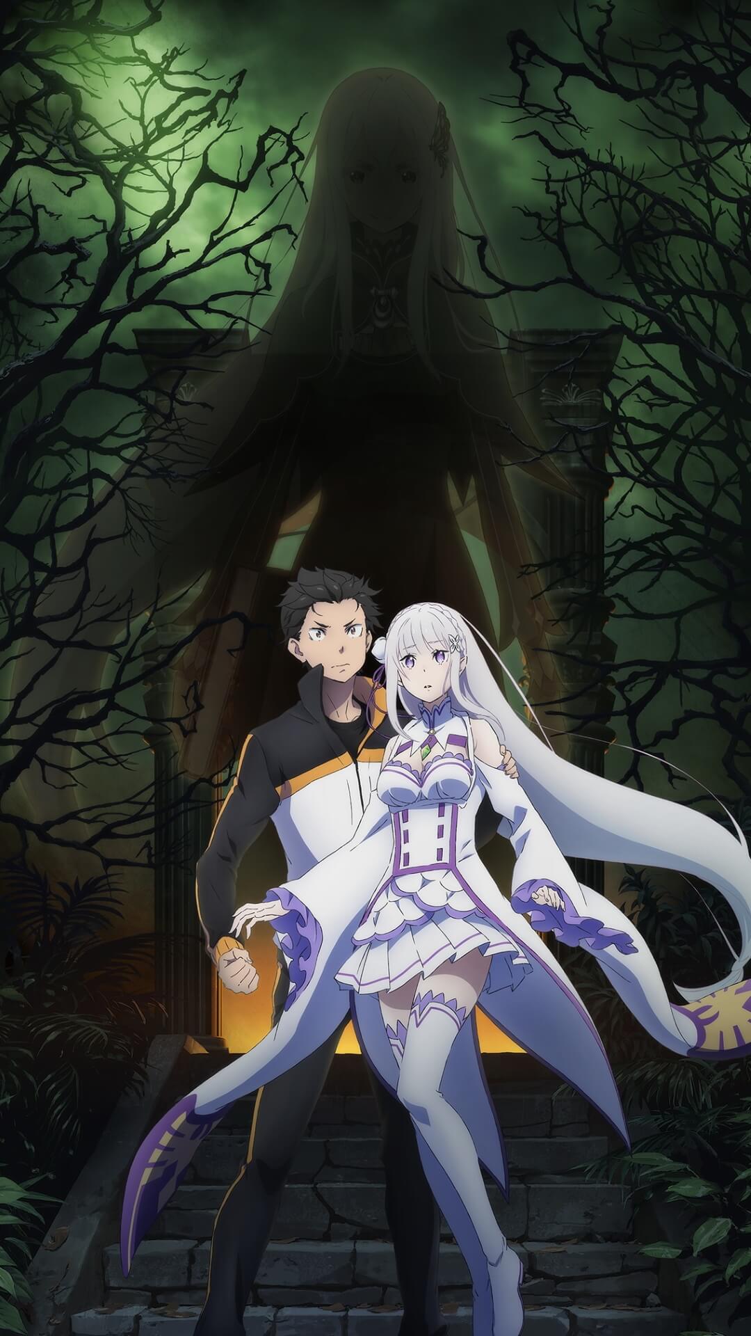 Re Zero Emilia Subaru Natsuki.iPhone 6 Plus wallpaper 1080×1920